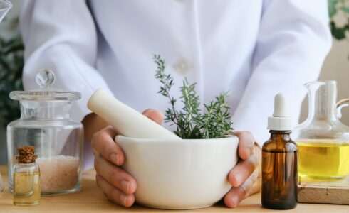 Natural medicine or herbal remedy for alternative treatment.